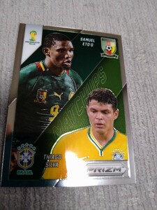 2014 Panini Prizm World Cup Matchups THIAGO SILVA SAMUEL ETO