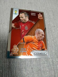 2014 Panini Prizm World Cup Matchups INIESTA ROBBEN