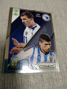 2014 Panini Prizm World Cup Matchups AGUERO DZEKO