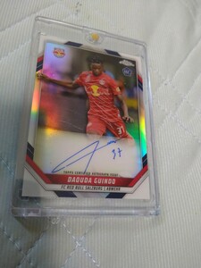 2022 Topps Chrome Salzburg DADUDA GUINDO silver REFRACTOR ON CARD RC AUTO 49枚限定 35/49 直筆サイン