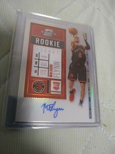 2020-21 PANINI Contenders Optic #135 Autograph RC Malachi Flynn Toronto Raptors