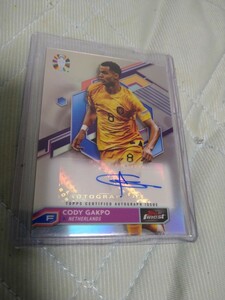 2023-24 Topps Finest Road To UEFA Euro Cup Cody Gakpo Auto 直筆サインカード コーディ・ガクポ