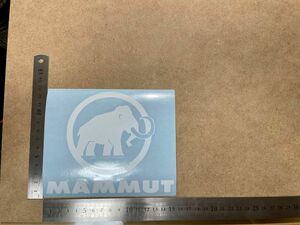 マムート　MAMMUT カッティング　ステッカー　白1枚