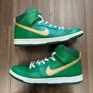 Nike SB Dunk High St Patty's Day ナイキ SB ダンク ハイ セント パトリックス デー パイン グリーン/メタリック ゴールド 305050 373