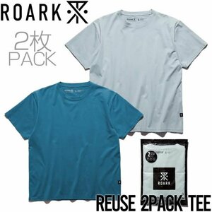 【送料無料】2枚セット パックTEE 半袖Tシャツ THE ROARK REVIVAL ロアーク REUSE 2PACK TEE RTJPK1000-OEN 日本代理店正規品 Mサイズ
