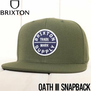 【送料無料】スナップバックキャップ 帽子 BRIXTON ブリクストン OATH III SNAPBACK 10777 MSWNY 日本代理店正規品