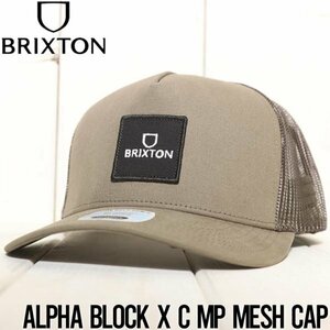 【送料無料】メッシュキャッップ 帽子 BRIXTON ブリクストン ALPHA BLOCK X C MP MESH CAP 10867 CNGCG 日本代理店正規品