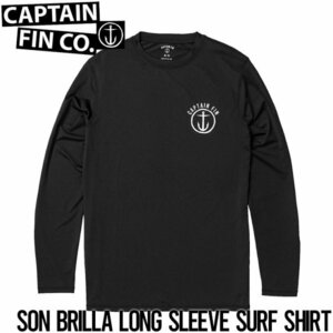 【送料無料】サーフTEE 長袖 ラッシュガード CAPTAIN FIN SON BRILLA L/S SURF SHIRT 21A9232300 BLK 日本代理店正規品 Sサイズ