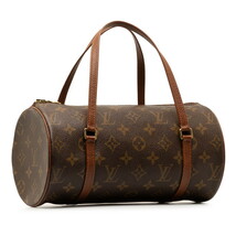 ルイ ヴィトン モノグラム パピヨン26 (旧) ハンドバッグ M51366 ブラウン PVC レザー レディース LOUIS VUITTON 【中古】_画像2