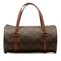 ルイ ヴィトン モノグラム パピヨン26 (旧) ハンドバッグ M51366 ブラウン PVC レザー レディース LOUIS VUITTON 【中古】_画像1