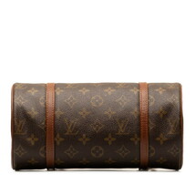 ルイ ヴィトン モノグラム パピヨン26 (旧) ハンドバッグ M51366 ブラウン PVC レザー レディース LOUIS VUITTON 【中古】_画像4