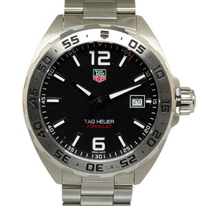 タグホイヤー フォミュラー1 腕時計 WAZ1112.FA0073 クオーツ ブラック文字盤 ステンレススチール メンズ TAG HEUER 【中古】