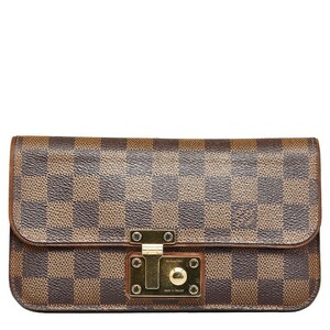 ルイ ヴィトン ダミエ ポルトフォイユ アスコット 長財布 N63171 エベヌ ブラウン PVC レディース LOUIS VUITTON 【中古】