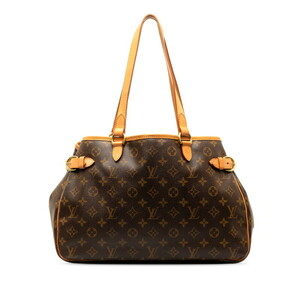 ルイ ヴィトン モノグラム バティニョール オリゾンタル ショルダーバッグ M51154 ブラウン PVC レザー LOUIS VUITTON 【中古】