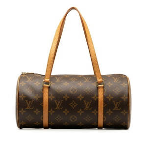 ルイ ヴィトン モノグラム パピヨン30 ハンドバッグ M51385 ブラウン PVC レザー レディース LOUIS VUITTON 【中古】