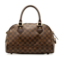 ルイ ヴィトン ダミエ ドゥオモ ショルダーバッグ N60008 エベヌ ブラウン PVC レザー レディース LOUIS VUITTON 【中古】_画像3