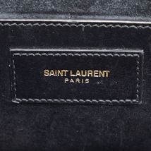 サンローラン クラシック ケイト タッセル チェーン ショルダーバッグ ブラック ゴールド レザー レディース SAINT LAURENT 【中古】_画像6