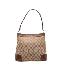 グッチ GGキャンバス ハンドバッグ ワンショルダーバッグ 33900 べージュ キャンバス レザー レディース GUCCI 【中古】_画像1