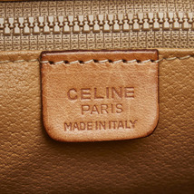 セリーヌ マカダム ハンドバッグ ミニボストンバッグ ブラウン PVC レザー レディース CELINE 【中古】_画像9