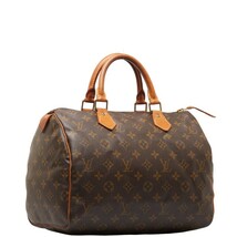 ルイ ヴィトン モノグラム スピーディ30 ハンドバッグ M41526 ブラウン PVC レザー レディース LOUIS VUITTON 【中古】_画像2