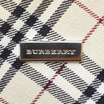 バーバリー ノバチェック ハンドバッグ トートバッグ ベージュ ブラウン キャンバス レザー レディース BURBERRY 【中古】_画像7