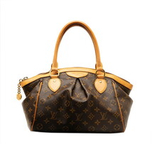 ルイ ヴィトン モノグラム ティヴォリPM ハンドバッグ M40143 ブラウン PVC レザー レディース LOUIS VUITTON 【中古】_画像1