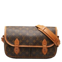 ルイ ヴィトン モノグラム ジベシエールMM 斜め掛け ショルダーバッグ M42247 ブラウン PVC レザー レディース LOUIS VUITTON 【中古】_画像1