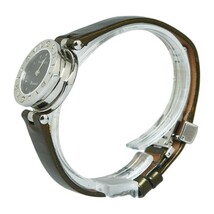 ブルガリ ビーゼロワン 腕時計 BZ22S クオーツ ブラック文字盤 ステンレススチール レザー レディース BVLGARI 【中古】_画像3