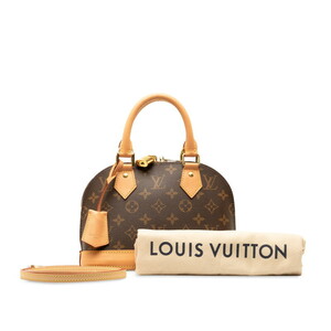 ルイ ヴィトン モノグラム アルマBB ハンドバッグ ショルダーバッグ 2WAY M53152 ブラウン PVC レザー LOUIS VUITTON 【中古】