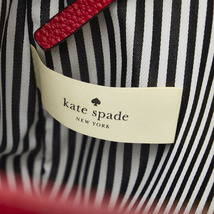 ケイトスペード ロゴ タッセル ショルダーバッグ レッド レザー レディース Kate Spade 【中古】_画像7