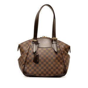 ルイ ヴィトン ダミエ ヴェローナMM ショルダーバッグ N41118 ブラウン PVC レザー レディース LOUIS VUITTON 【中古】