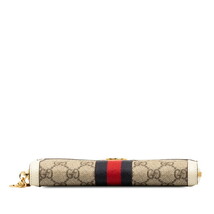 グッチ GGスプリーム GGマーモント オフィディア ラウンドファスナー 長財布 523154 ベージュ ホワイト PVC レザー GUCCI 【中古】_画像4