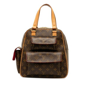 ルイ ヴィトン モノグラム エクサントリ シテ ハンドバッグ M51161 ブラウン PVC レザー レディース LOUIS VUITTON 【中古】