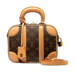 ルイ ヴィトン モノグラム ヴァリゼットPM ハンドバッグ ショルダーバッグ 2WAY M44581 ブラウン PVC レザー LOUIS VUITTON 【中古】