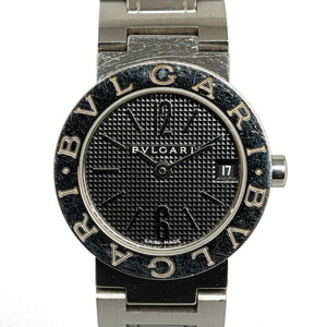 ブルガリ ブルガリブルガリ 腕時計 BB23SS クオーツ ブラック文字盤 ステンレススチール レディース BVLGARI 【中古】