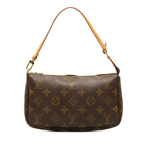 ルイ ヴィトン モノグラム ポシェット アクセソワール ショルダーバッグ M51980 ブラウン PVC レザー レディース LOUIS VUITTON 【中古】