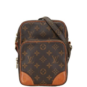 ルイ ヴィトン モノグラム アマゾン 斜め掛け ショルダーバッグ M45236 ブラウン PVC レザー レディース LOUIS VUITTON 【中古】