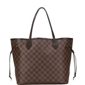 ルイ ヴィトン ダミエ ネヴァーフルMM トートバッグ ショルダーバッグ N41358 エベヌ ブラウン PVC レザー LOUIS VUITTON 【中古】