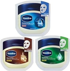 ヴァセリン シートマスクパック3枚セット (保湿/栄養/水分) Vaseline