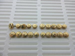 中古 ロレックス ROLEX リューズ パーツ バーマーク 金色 ゴールドカラー 交換部品 時計 メンテナンス 修理 総重量約9g 20点 ／黒2４