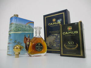 1円～【未開栓】 古酒 CAMUS SPECIAL RESERVE HAWAII ブック ハワイ 容量・度数未記載 ＋ CAMUS XO SUPERIOR ブランデー 50ml 40％ ／す