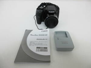 中古 カメラ Canon PowerShot SX530 HS キヤノン パワーショット PC2157 / 4.3-215.0mm 1:3.4‐6.5 充電器付 ※通電のみ確認済 ／A