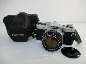 中古 カメラ OLYMPUS OM-1 G.ZUIKO AUTO-S 1:1.4 50mm 一眼レフフィルムカメラ※動作未確認／B