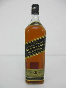 1円～【未開栓】古酒 ジョニーウォーカー ブラックラベル Johnnie Walker BLACK LABEL 12年 EXTRA SPECIAL 43% 1000ml スコッチ ／N