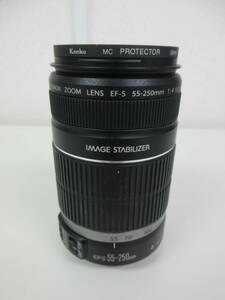  used camera lens Canon CANON ZOOM LENS EF-S 55-250mm 1:4-5.6 IMAGE STABILIZER * operation not yet verification |K