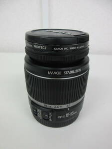  used camera lens Canon CANON ZOOM LENS EF-S 18-55mm 1:3.5-5.6 IS IMAGE STABILIZER * operation not yet verification |L
