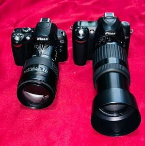 【説明文必読】 [動作品] 一眼レフ デジタルカメラ Nikon ニコン D40 ＆ D50 レンズセット　2セット　お買い得品 まとめ売り