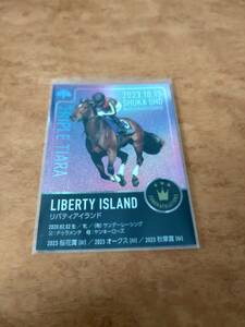 リバティアイランド　３冠達成記念　京都競馬場現地配布カード