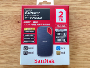 SanDisk Extreme ポータブルSSD 2TB SDSSDE61-2T00-J25 美品