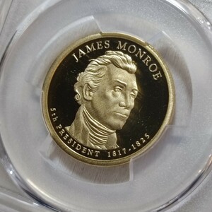 1円スタート！ 準最高鑑定 PCGS PR69DCAM ジェームズ・モンロー大統領 1ドル大統領硬貨 アンティークコイン モダンコイン